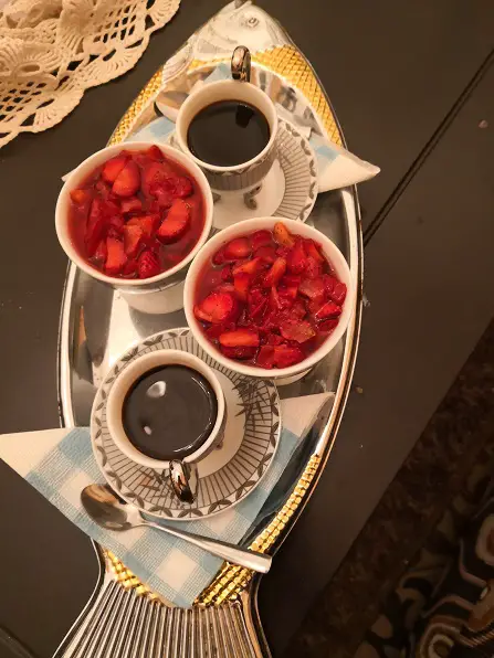 Drinking Coffee Set Strawberry Tunisia