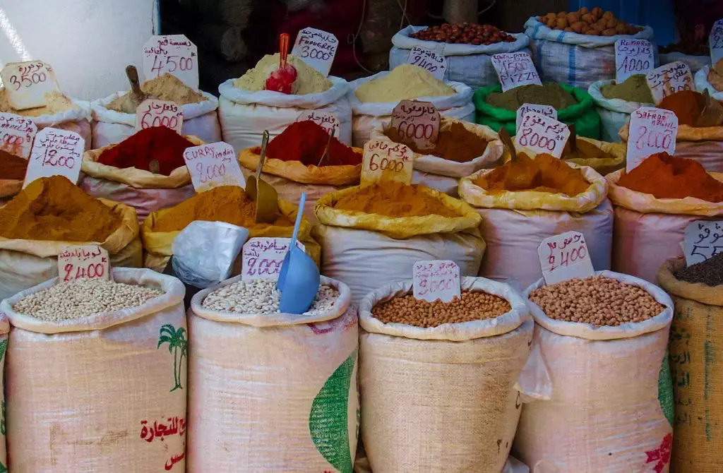 spices, market, food