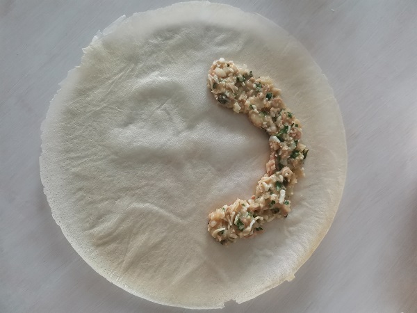 How to Shape Tunisian Brik Recipe half circle