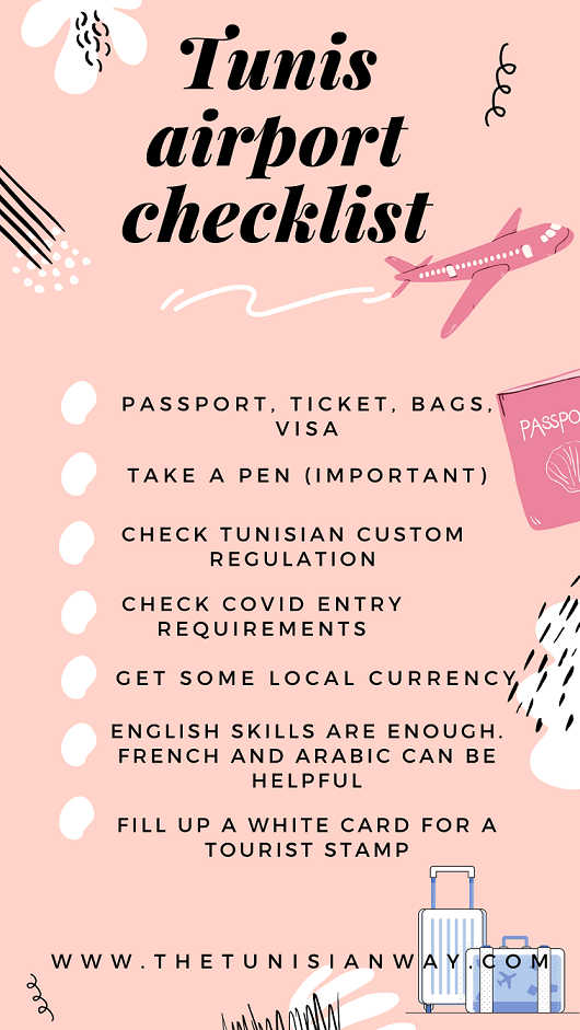 Tunis airport checklist