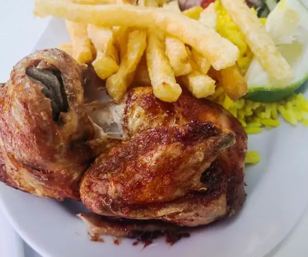 Chicken Roti fries Tunisian food popular