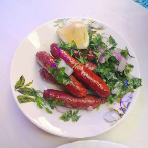 Merguez Tunisian sausage street food Tunisia