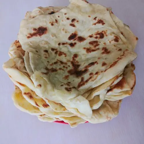 Mlawi Tunisian flatbread sandwich traditional bread